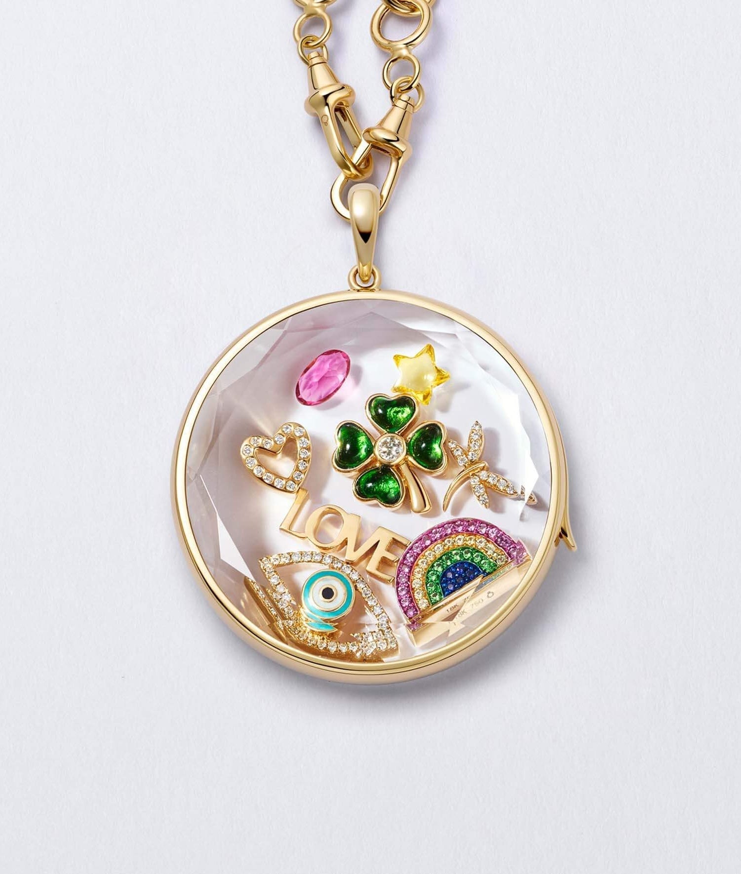 Sarı Safir Yıldız Charm